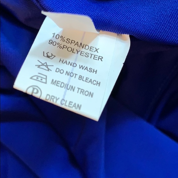 Royal blue side tie bathing suit size xl - Picture 6 of 6